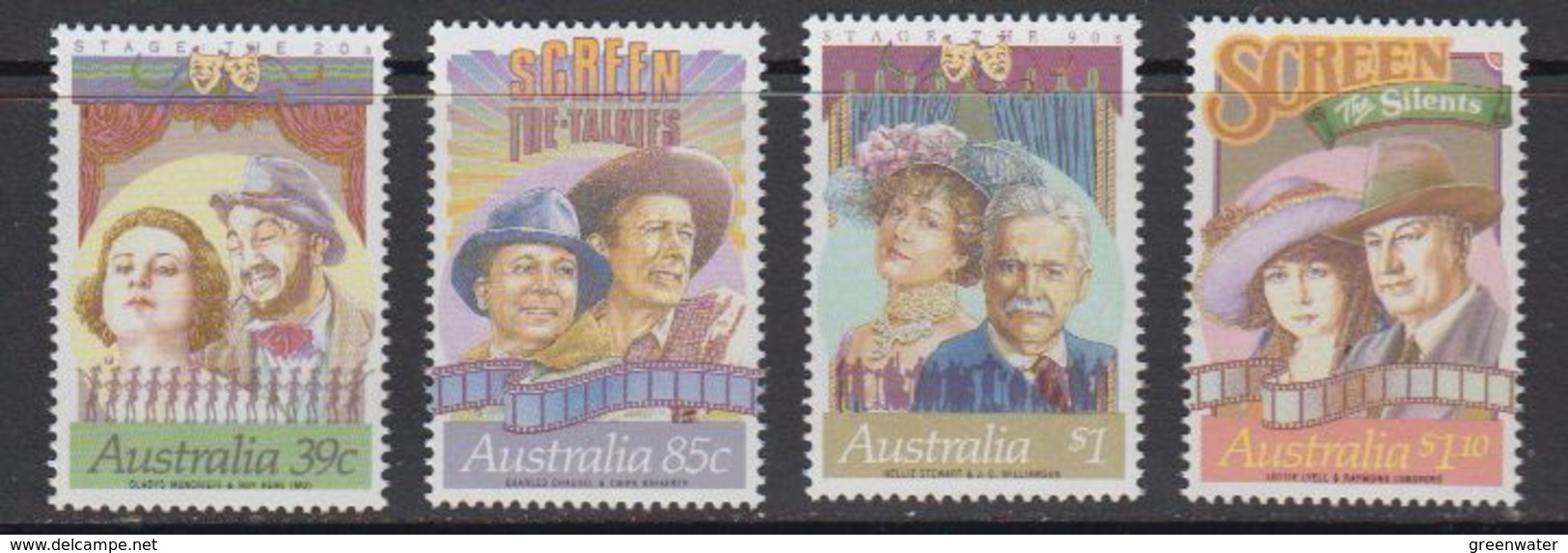 Australia 1989 Movies/Cinema Screen 4v ** Mnh (41356) - Ongebruikt