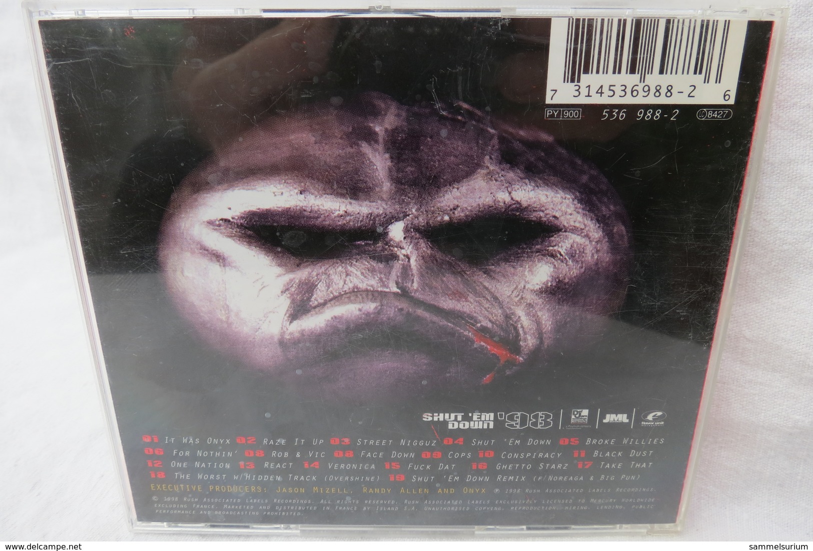 CD "Onyx" Shut 'em Down - Rap En Hip Hop