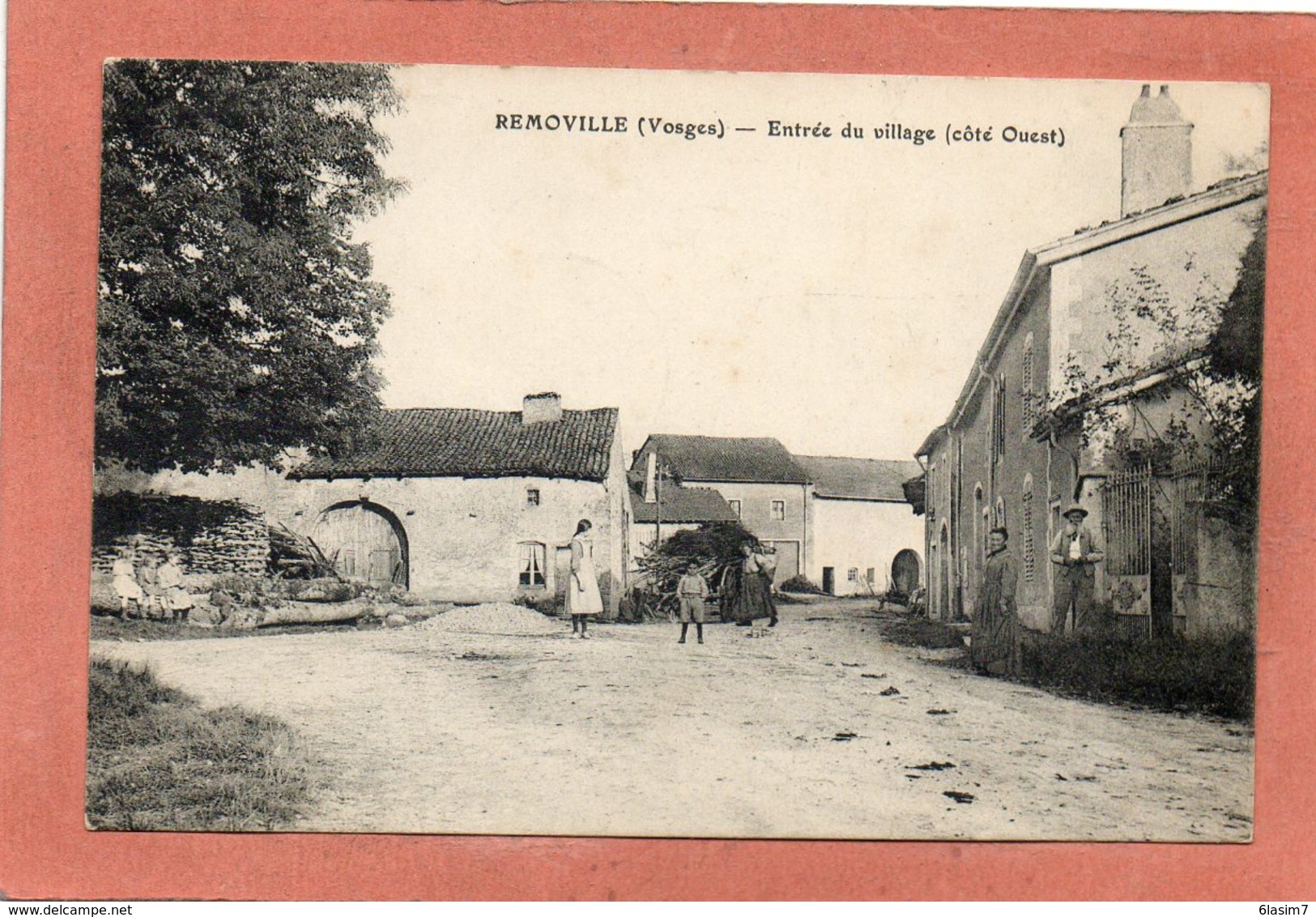 CPA - REMOVILLE (88) - Aspect De L'entrée Du Bourg En 1916 - Otros & Sin Clasificación