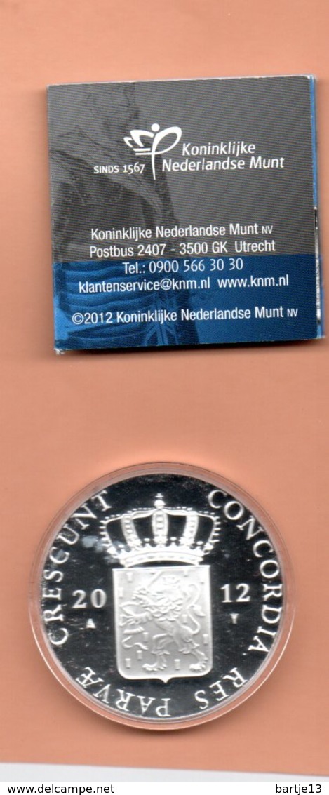 NEDERLAND DUKAAT PROVINCIE FRIESLAND 2012 ZILVER PROOF SMALL MINTAGE - 1980-2001 : Beatrix