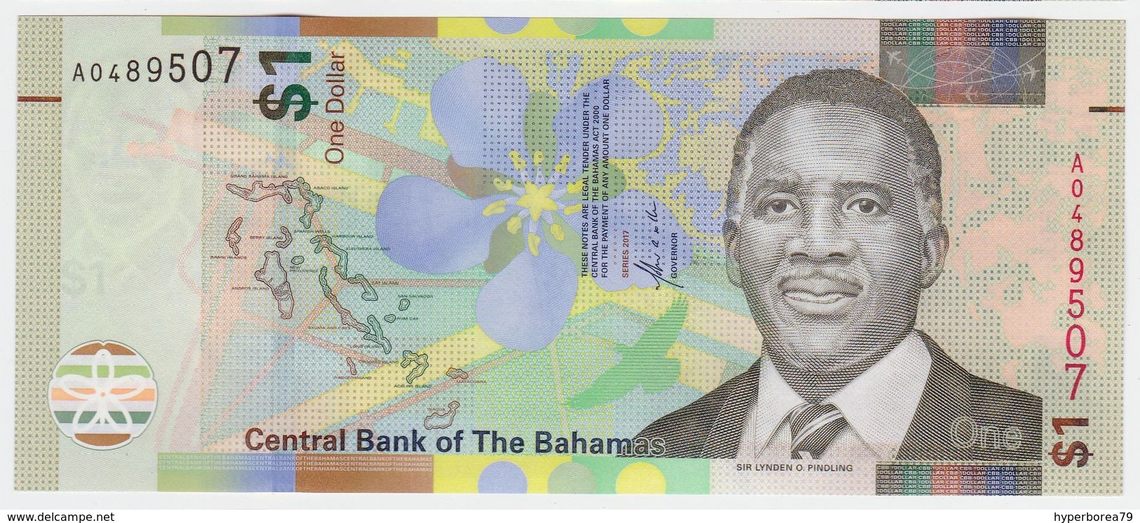Bahamas P 77 - 1 Dollar 2017 - UNC - Bahamas