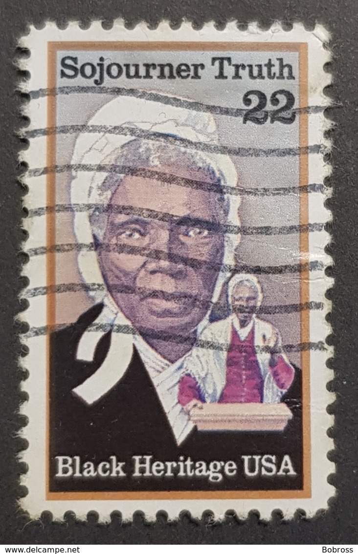 1986 Black Heritage, Sojourner Truth, United States Of America, USA, Used - Usati