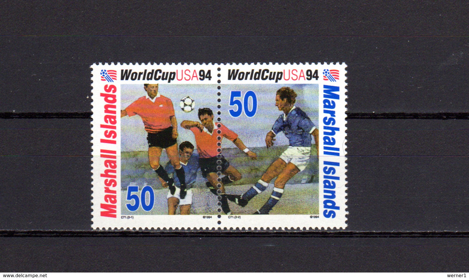 Marshall Islands 1994 Football Soccer World Cup Set Of 2 MNH - 1994 – USA