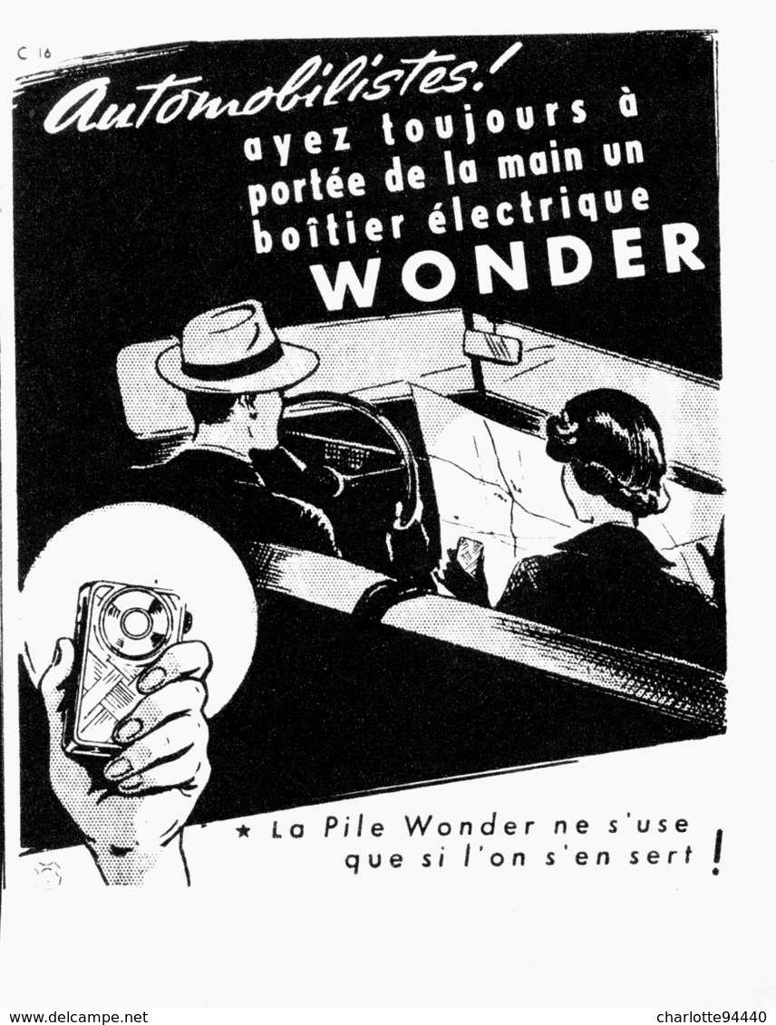 PUB PILE  " WONDER "  1950 ( 4 ) - Andere & Zonder Classificatie