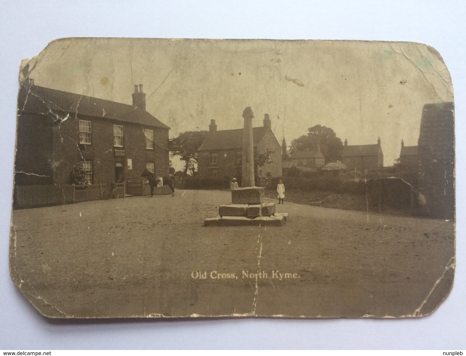 LINCOLNSHIRE - North Kyme - Old Cross - Real Photo. - Sonstige & Ohne Zuordnung