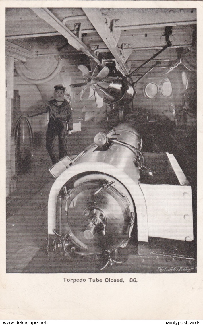 AN72 Royal Navy Postcard - Torpedo Tube Closed - Warships