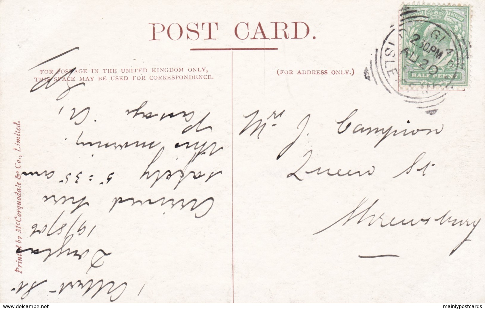 AS09 LNWR Postcard Of Bray - Wicklow