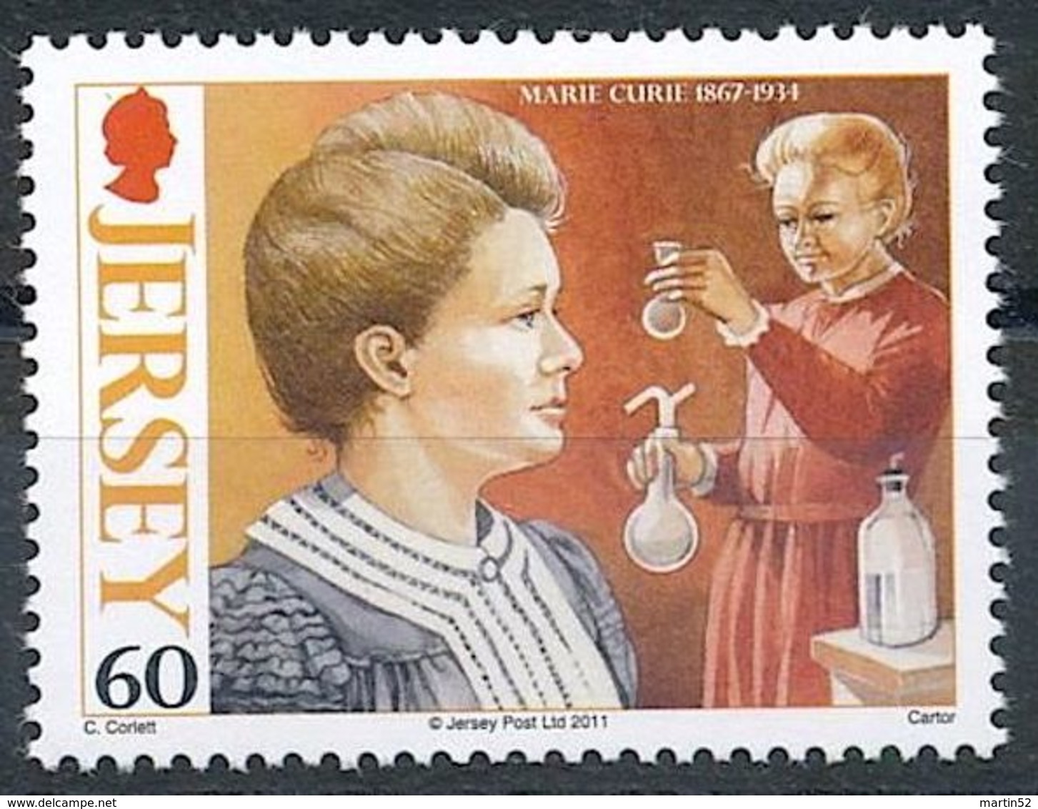 Jersey 2011: MARIE CURIE (1867-1934) Michel-No. 1541 ** MNH - START BELOW POSTAL FACE VALUE (£ 0.60) - Chimica