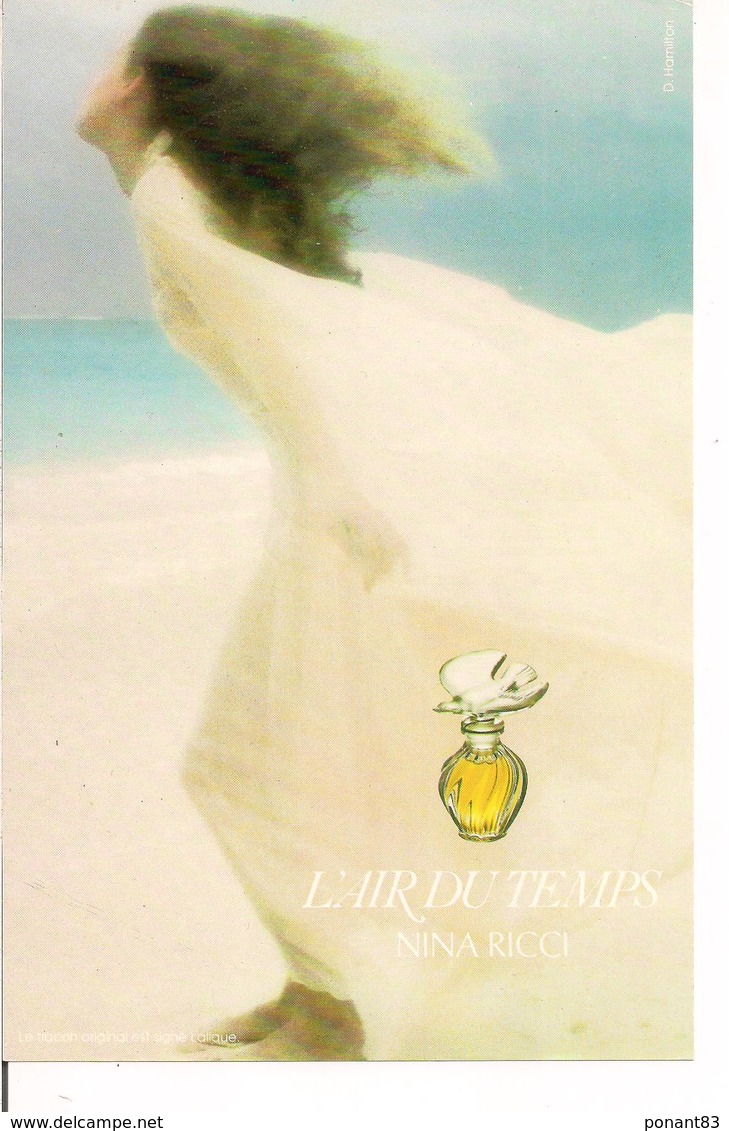 Publicite  Cartonnée " Nina Ricci " L'air Du Temps "- Photo David Hamilton - Format 14 X 21 Cm - Années 1970 - - Otros & Sin Clasificación