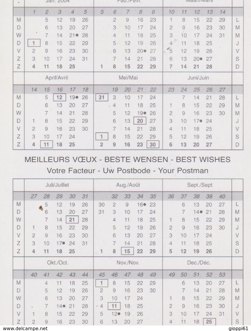 Calendario Cartonato Francese Umoristico (Fronte E Retro) - Altri & Non Classificati