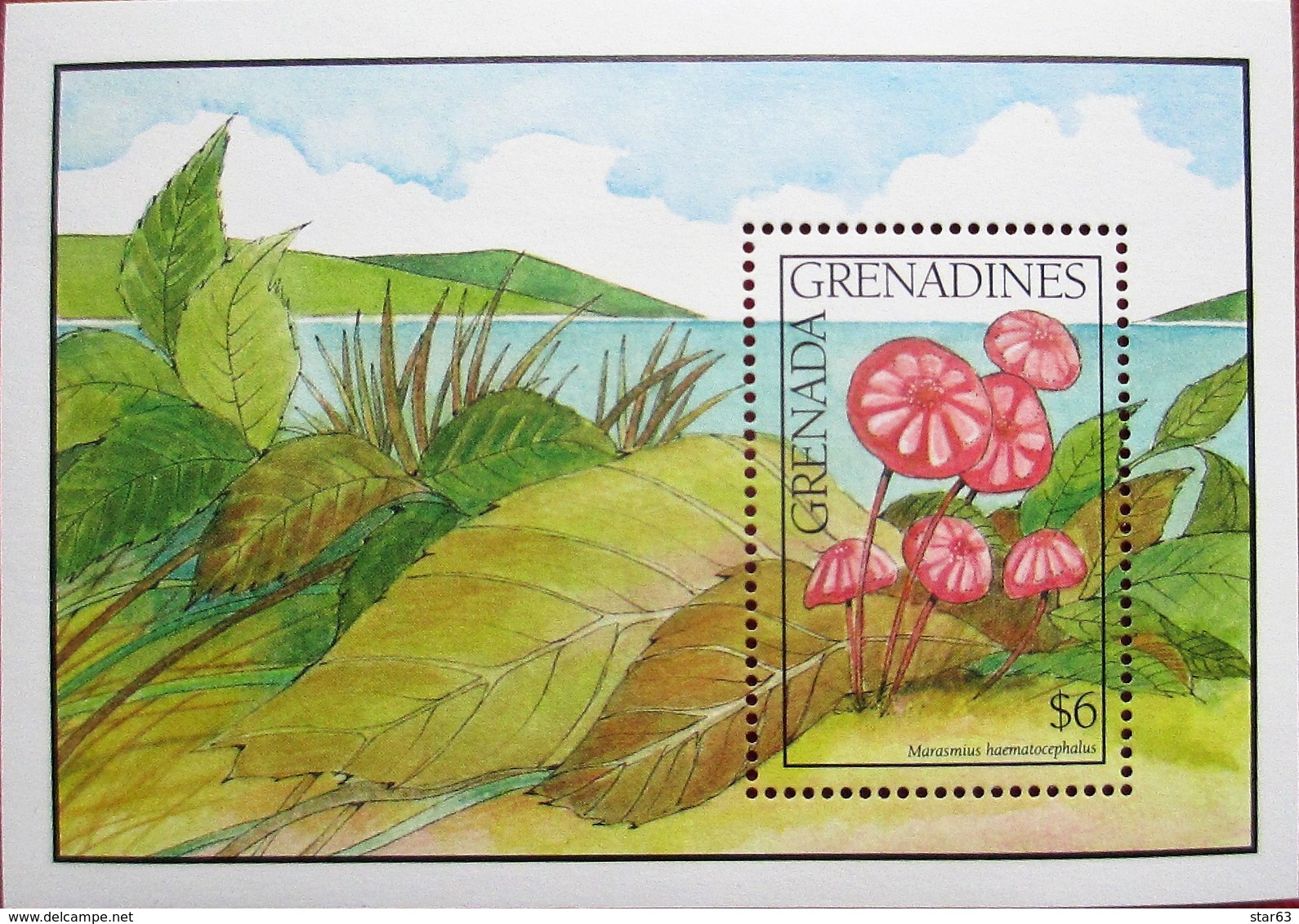 Grenada / Grenadines    1991   S/S  MNH - Mushrooms