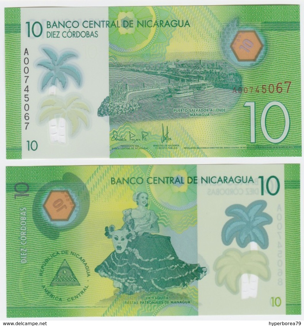 Nicaragua P 209 - 10 Cordobas 2014 POLYMER - UNC - Nicaragua