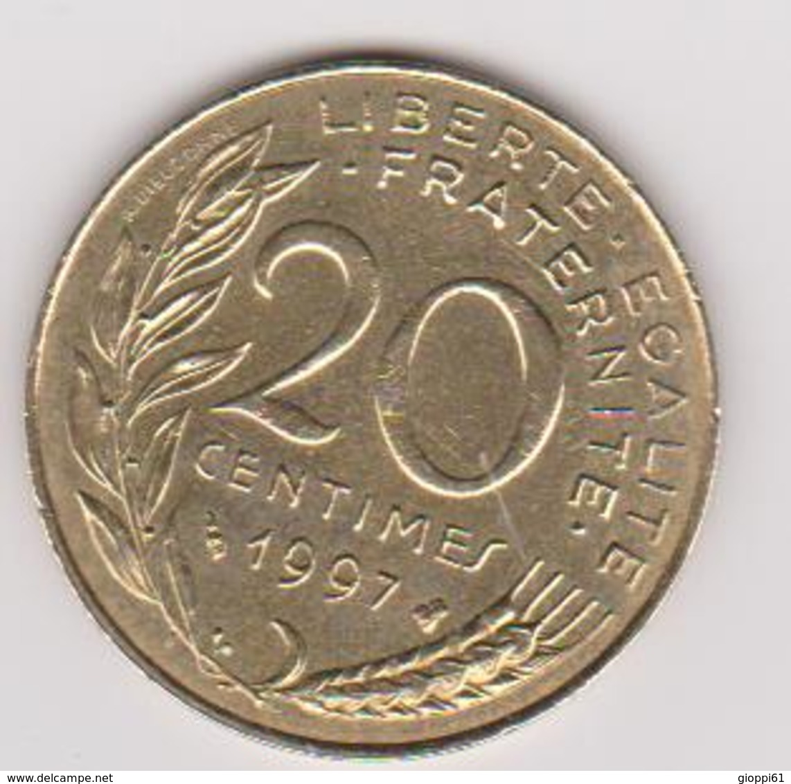 1997 Francia - 20 C Circolato (fronte E Retro) - Altri & Non Classificati