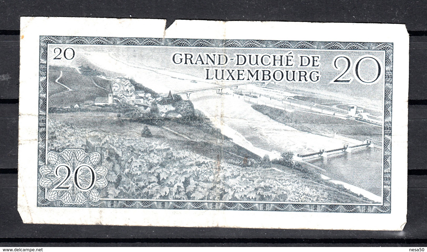 Luxemburg 7-3-1966, 20 Francs Nr H 639408 - Luxemburg