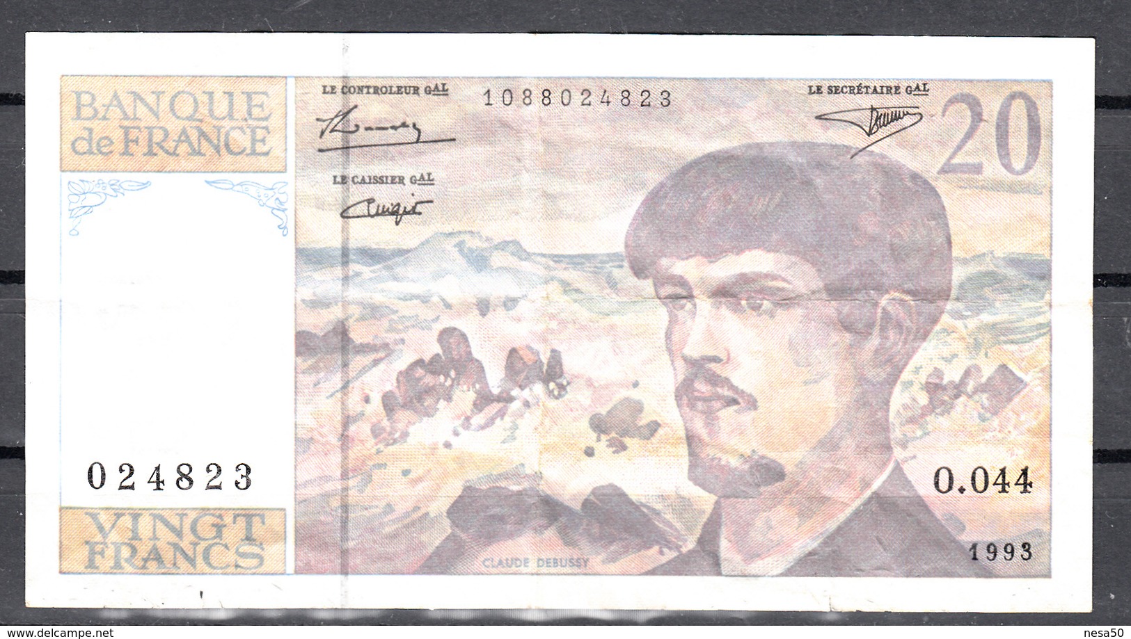 Frankrijk 1993, 20 Francs Nr 1088024823 - 20 F 1980-1997 ''Debussy''