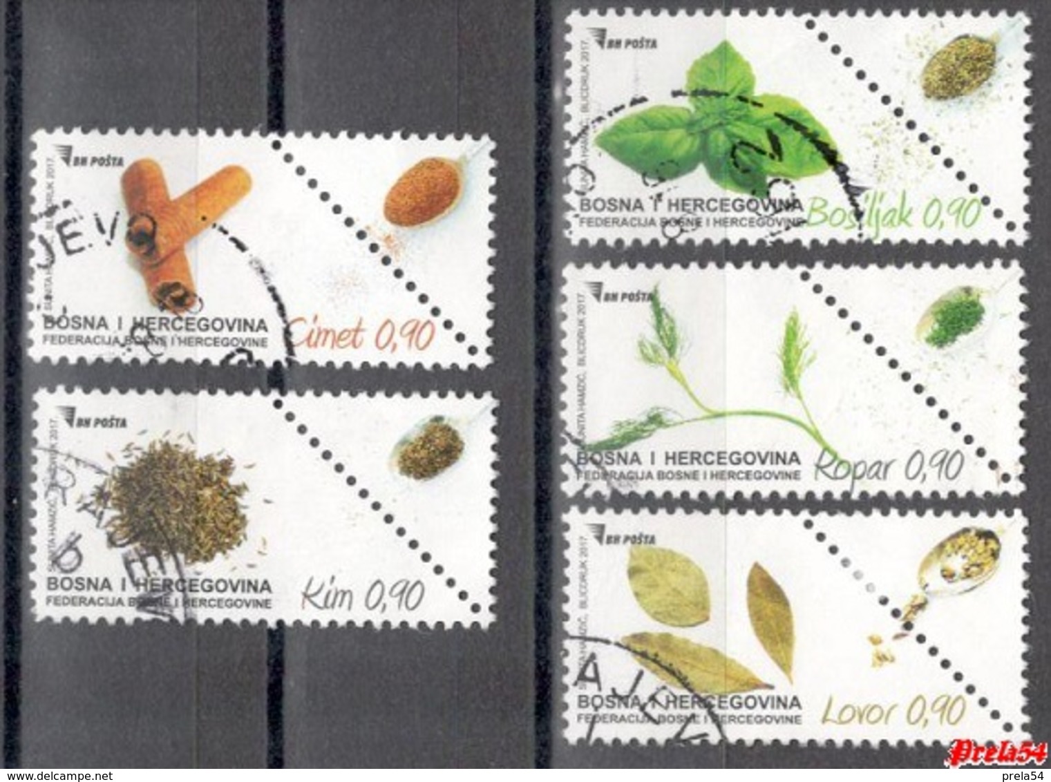 Bosnia Sarajevo - Flora Condiment Plants 2017 Used Set - Bosnie-Herzegovine