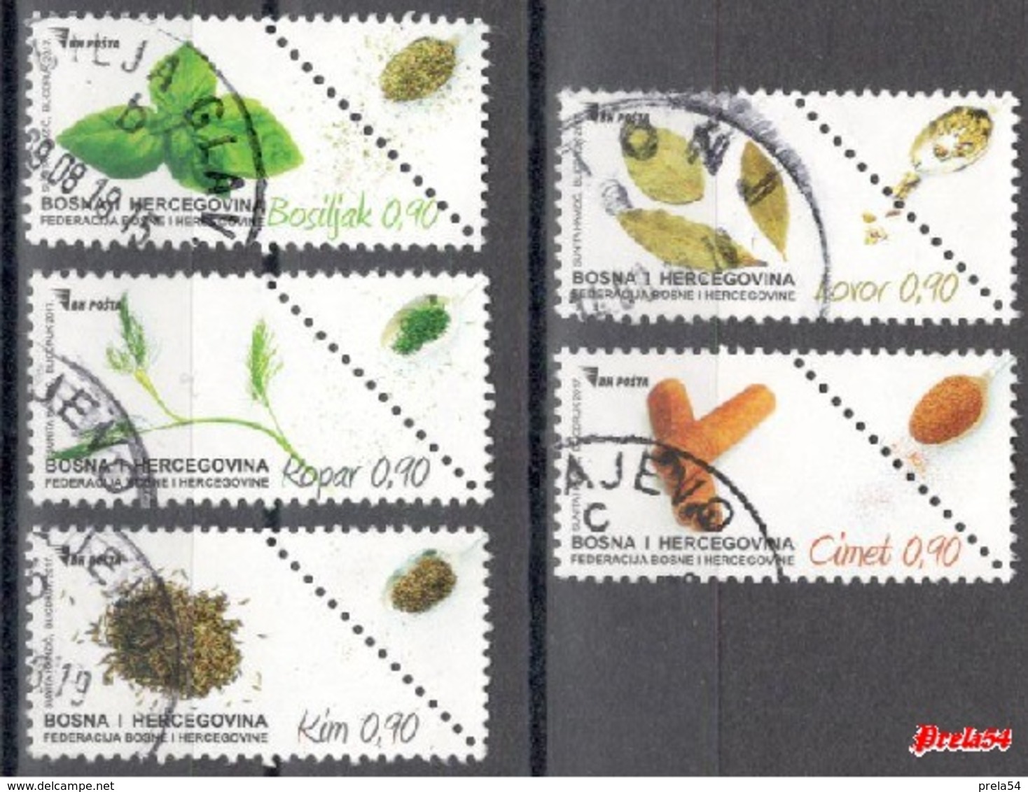 Bosnia Sarajevo - Flora Condiment Plants 2017 Used Set - Bosnia Herzegovina