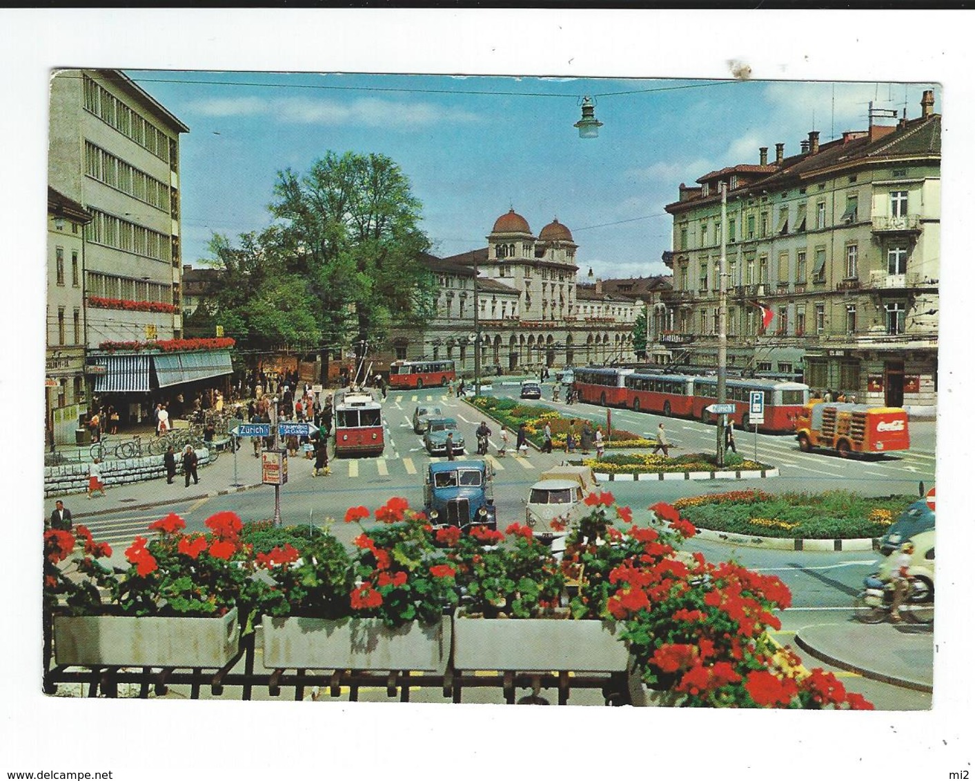 CPM Suisse  Zurich Winterthur Bahnhofplatz 136 Photo Baumann Bus Autos Tram Neuve TBE - Bauma