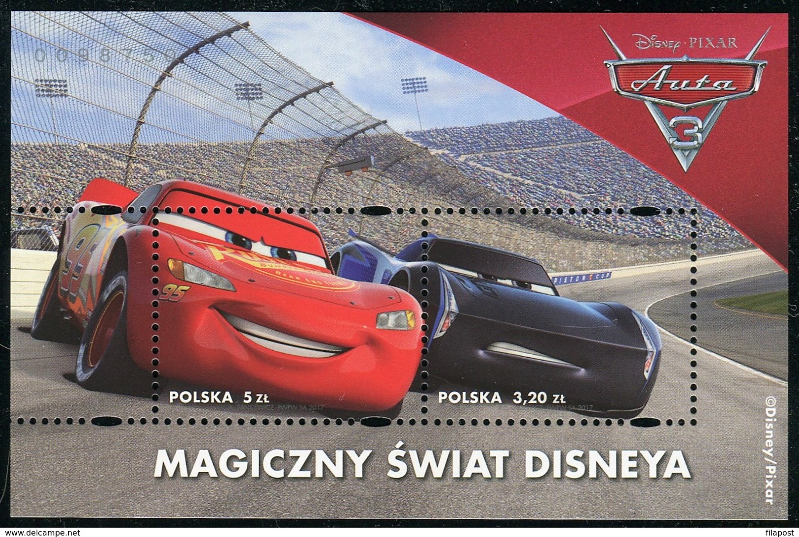 Poland 2017 Magical World Of Disney Cars 3 MNH** - Nuevos