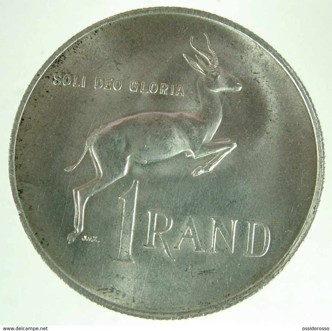 South Africa 1 Rand 1967 (english) "1st Anniversary - Death Of Dr. Verwoerd" - KM# 72.1 - Sud Africa