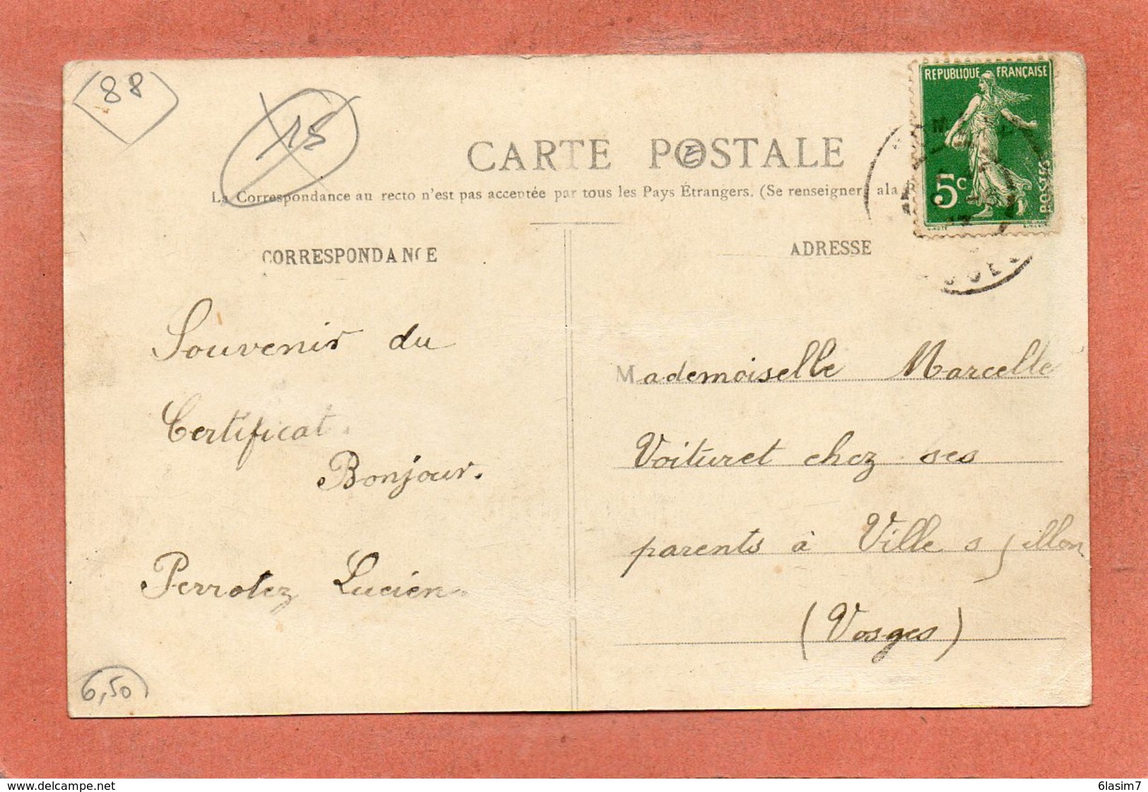 CPA - REGNEY (88) - Aspect Du Bourg En 1903 - Altri & Non Classificati