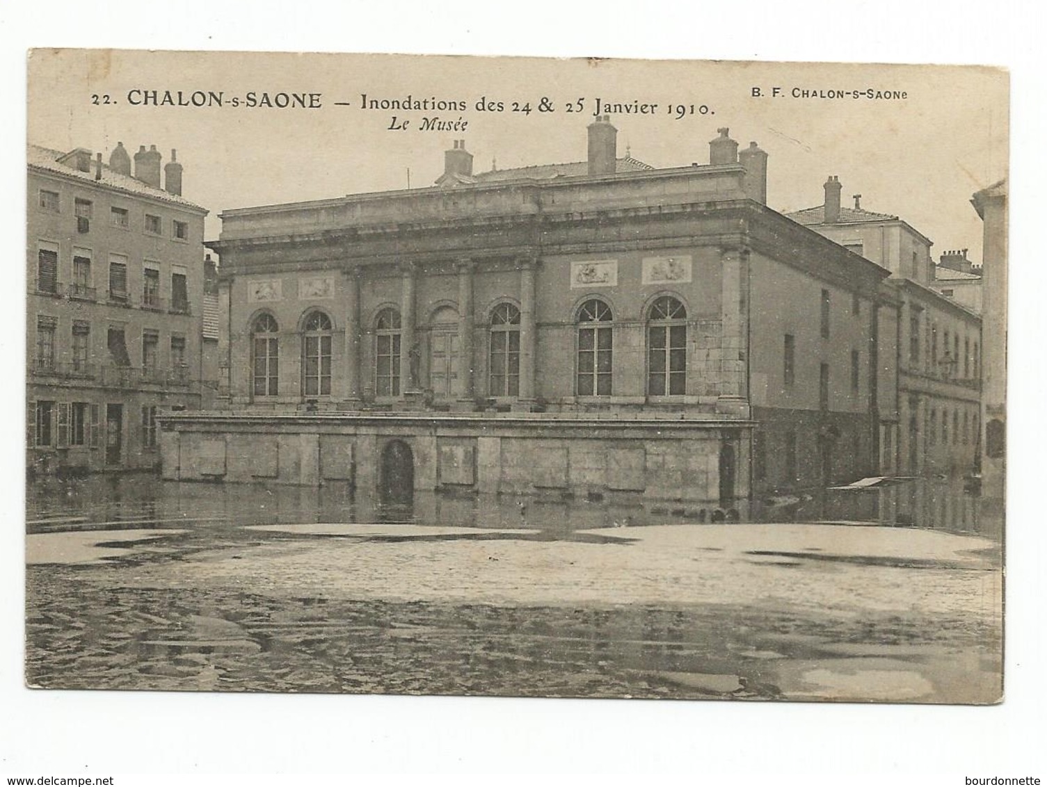 CHALON SUR SAONE Inondations Des 24 Et 25 Janvier 1910 Le Musée - Chalon Sur Saone