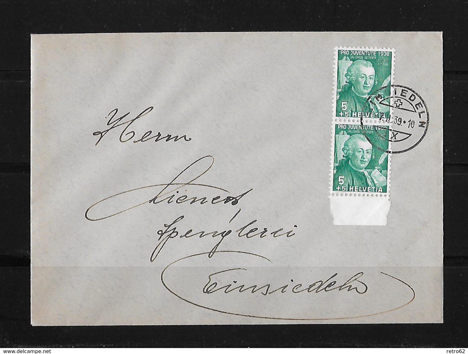HEIMAT SCHWYZ → Brief Spenglerei Lienert Einsiedeln 1939   ►SBK-2xJ85◄ - Lettres & Documents