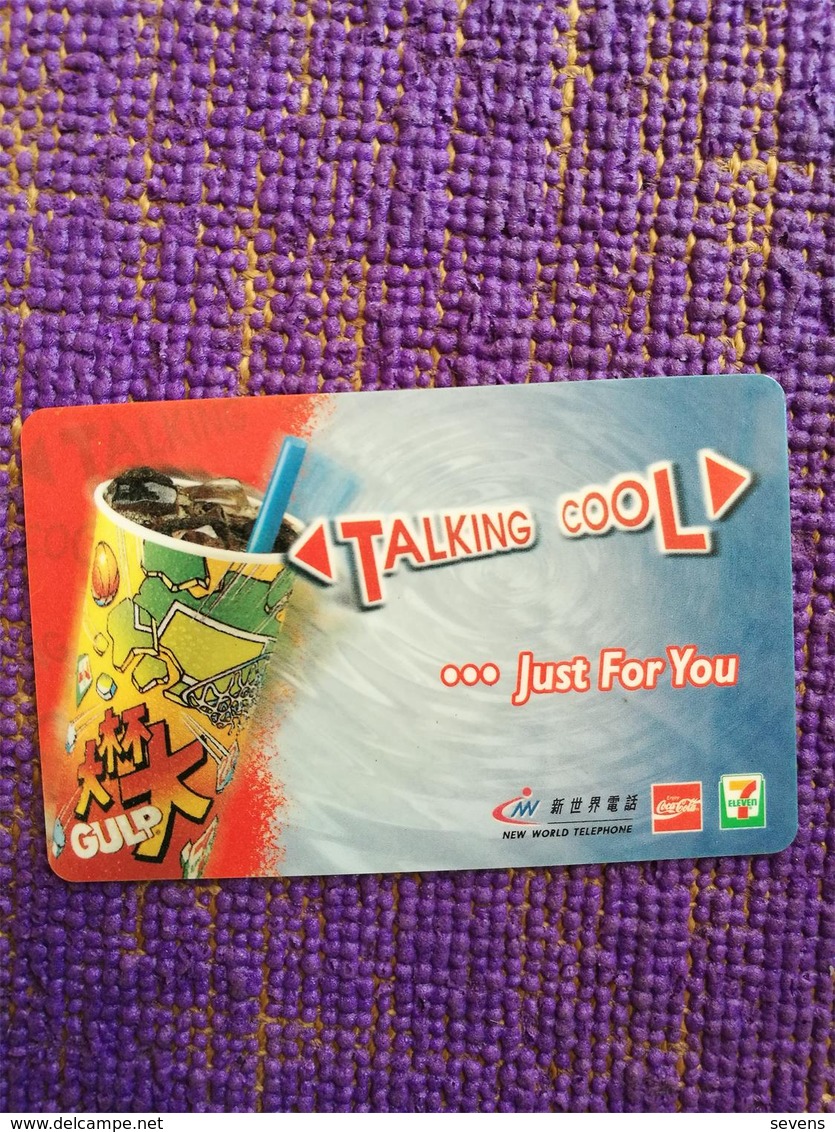 New World Telephone Prepaid Phonecard,Coca Cola,cup,basketball(small Design),used - Hong Kong