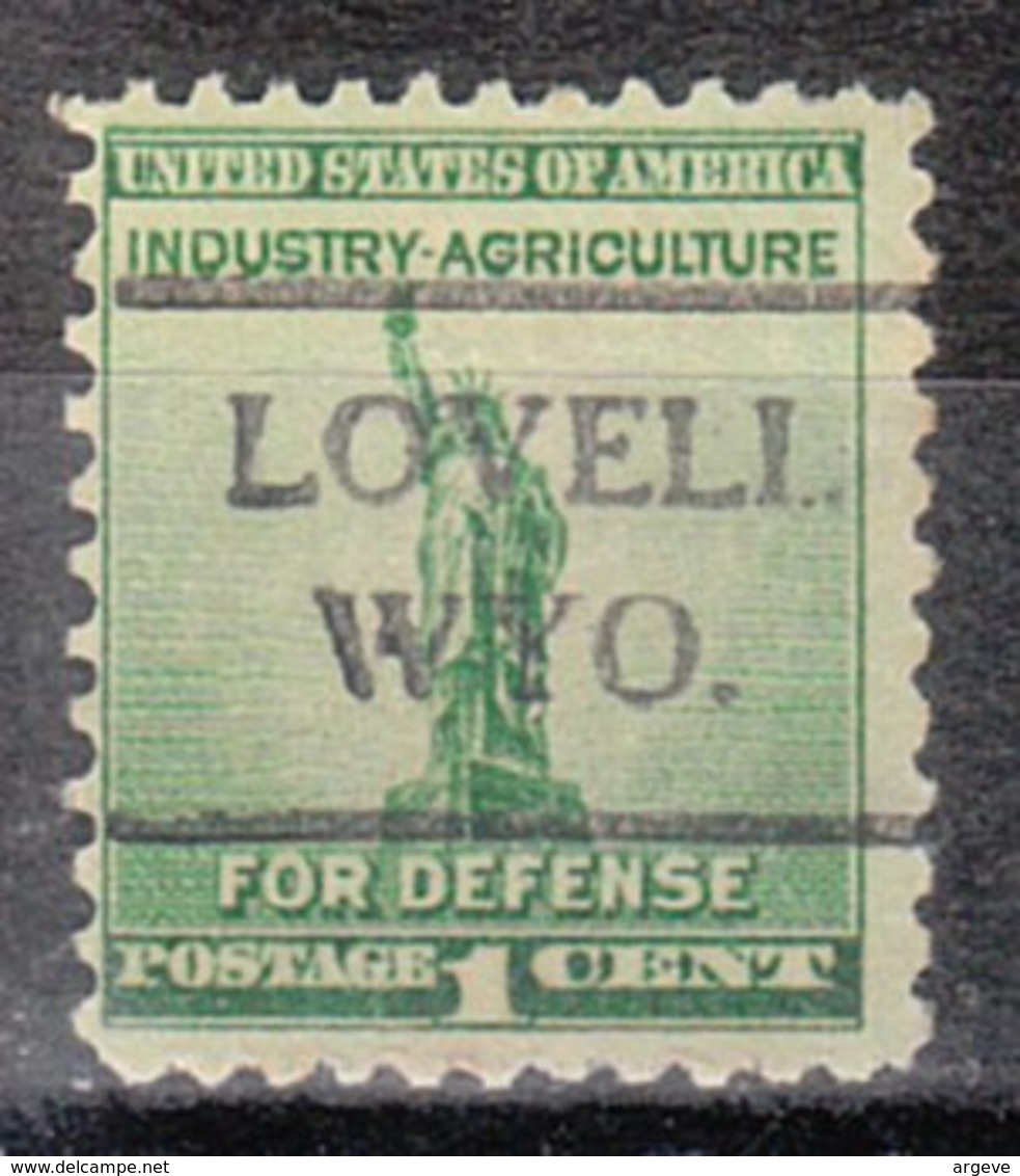 USA Precancel Vorausentwertung Preo, Locals Wyoming, Lovell 716 - Préoblitérés