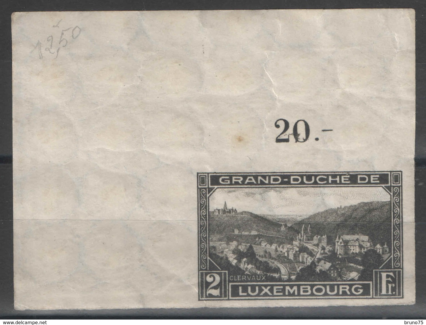 Luxembourg - YT 208 * Non Dentelé Coin De Feuille - Neufs