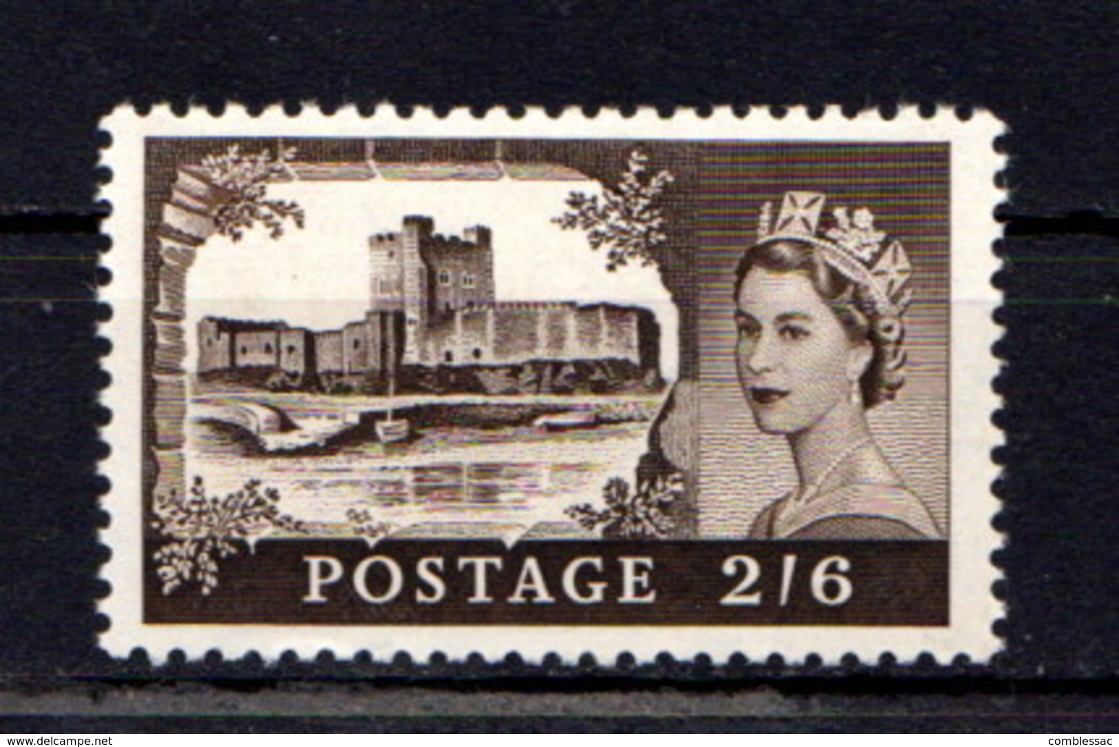 GREAT  BRITAIN    1959    2/6  Black  Brown    MNH - Unused Stamps