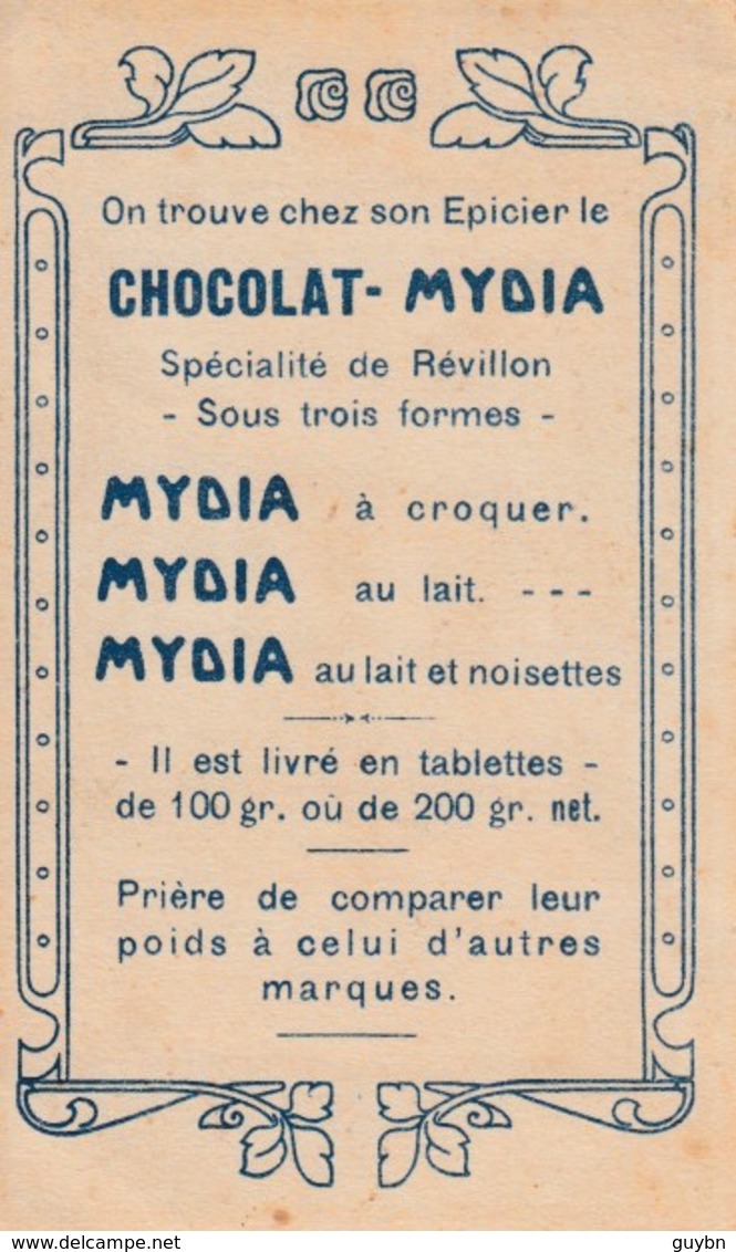 < Chromo Chocolat Mydia Revillon .. La Bougie Eteinte Et Rallumée .. Astuce Magie - Revillon