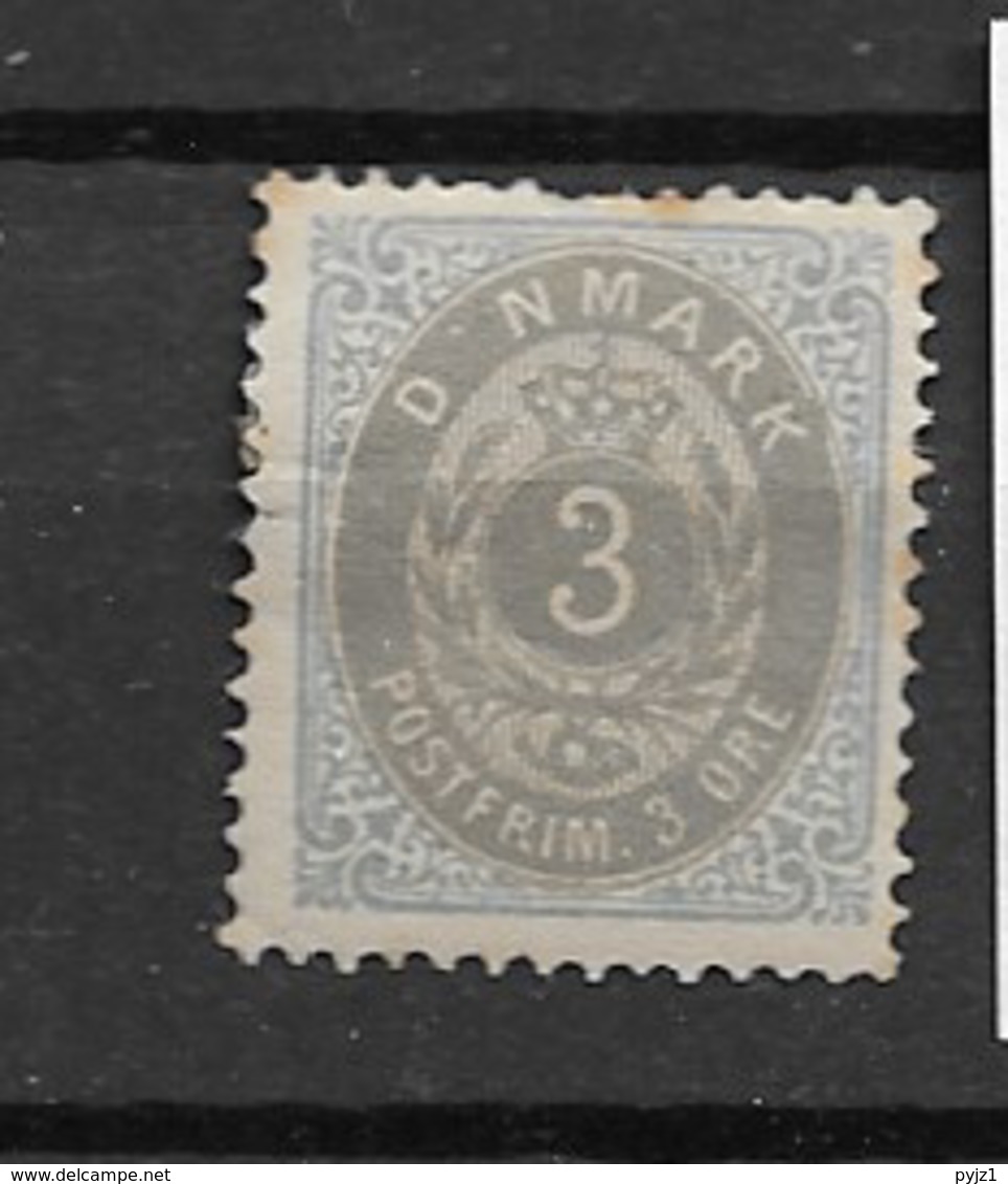 1875 USED Danmark Mi 22 First A Of "denmark" Missing - Neufs