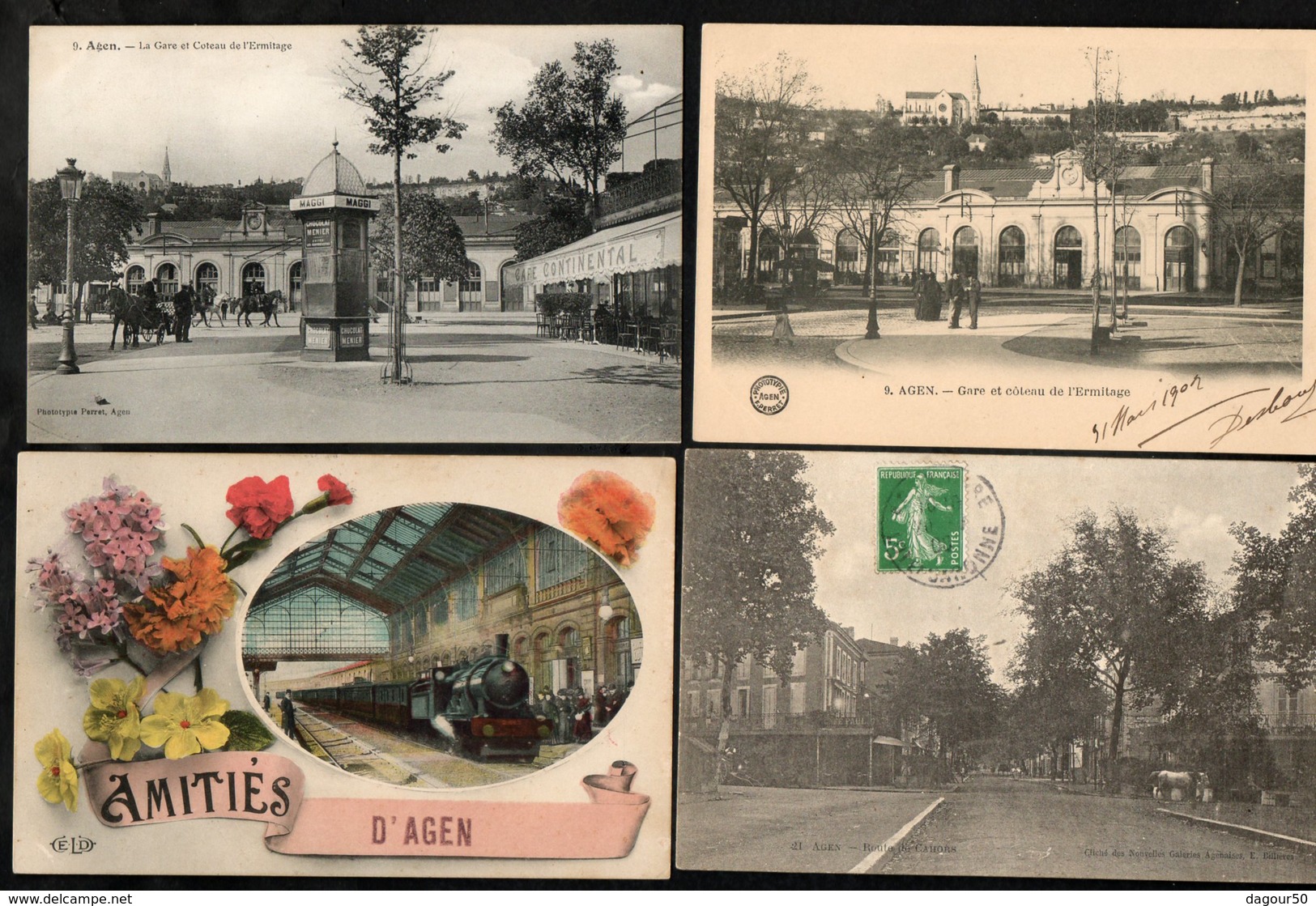 Lot De 73 Cartes Postales D' AGEN, TTB - Agen