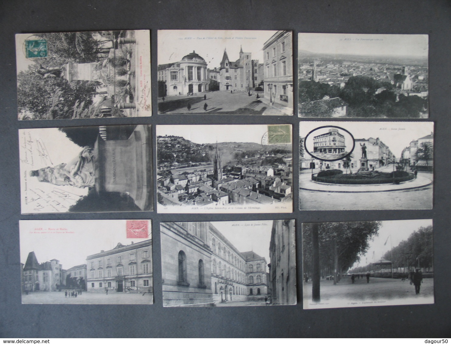 Lot de 73 cartes postales d' AGEN, TTB