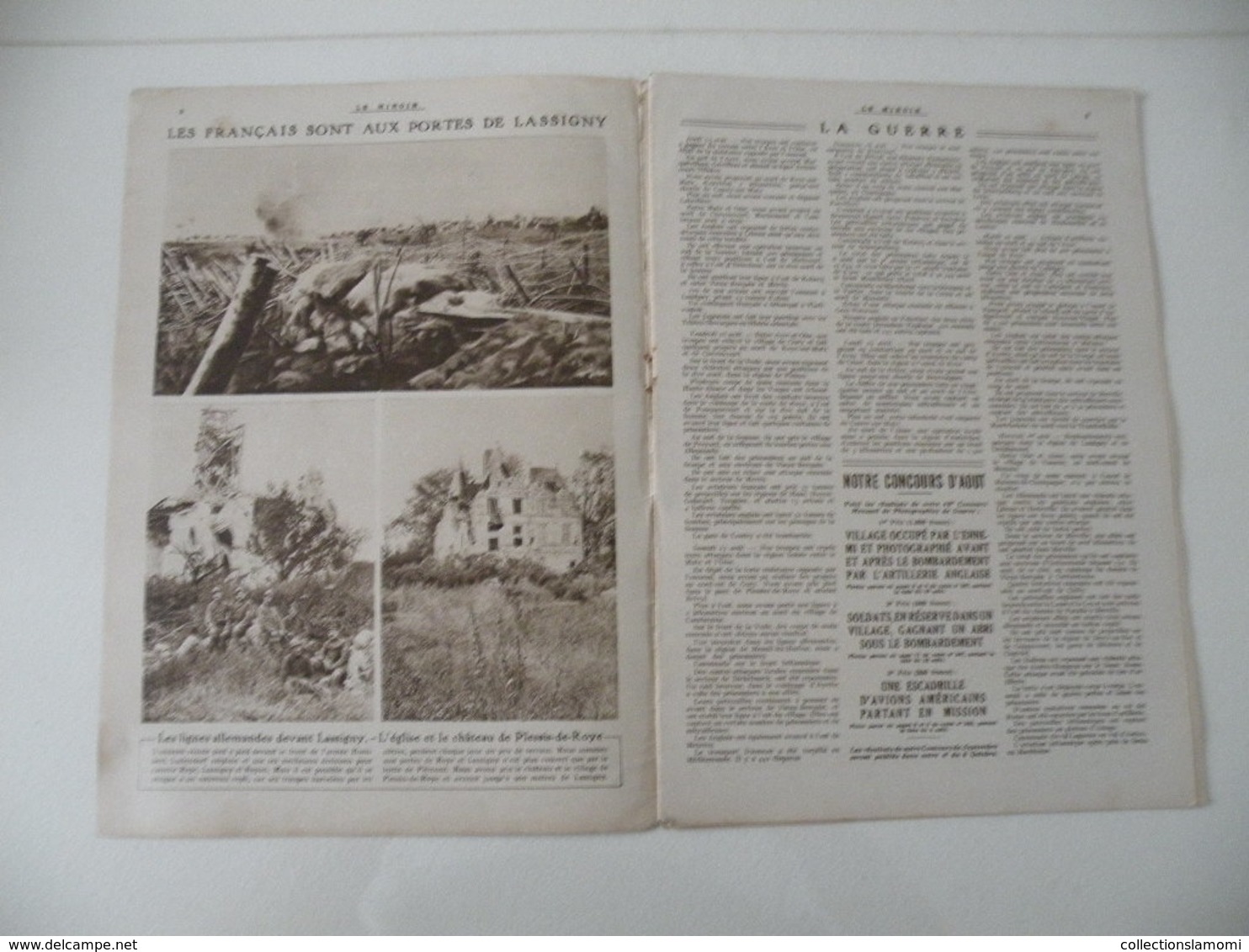 Le Miroir,la Guerre 1914-1918 - Journal N°249 - 1.9.1918 - Tombe Du Lieutenant Quentin Roosevelt,le Village De Vaux - War 1914-18