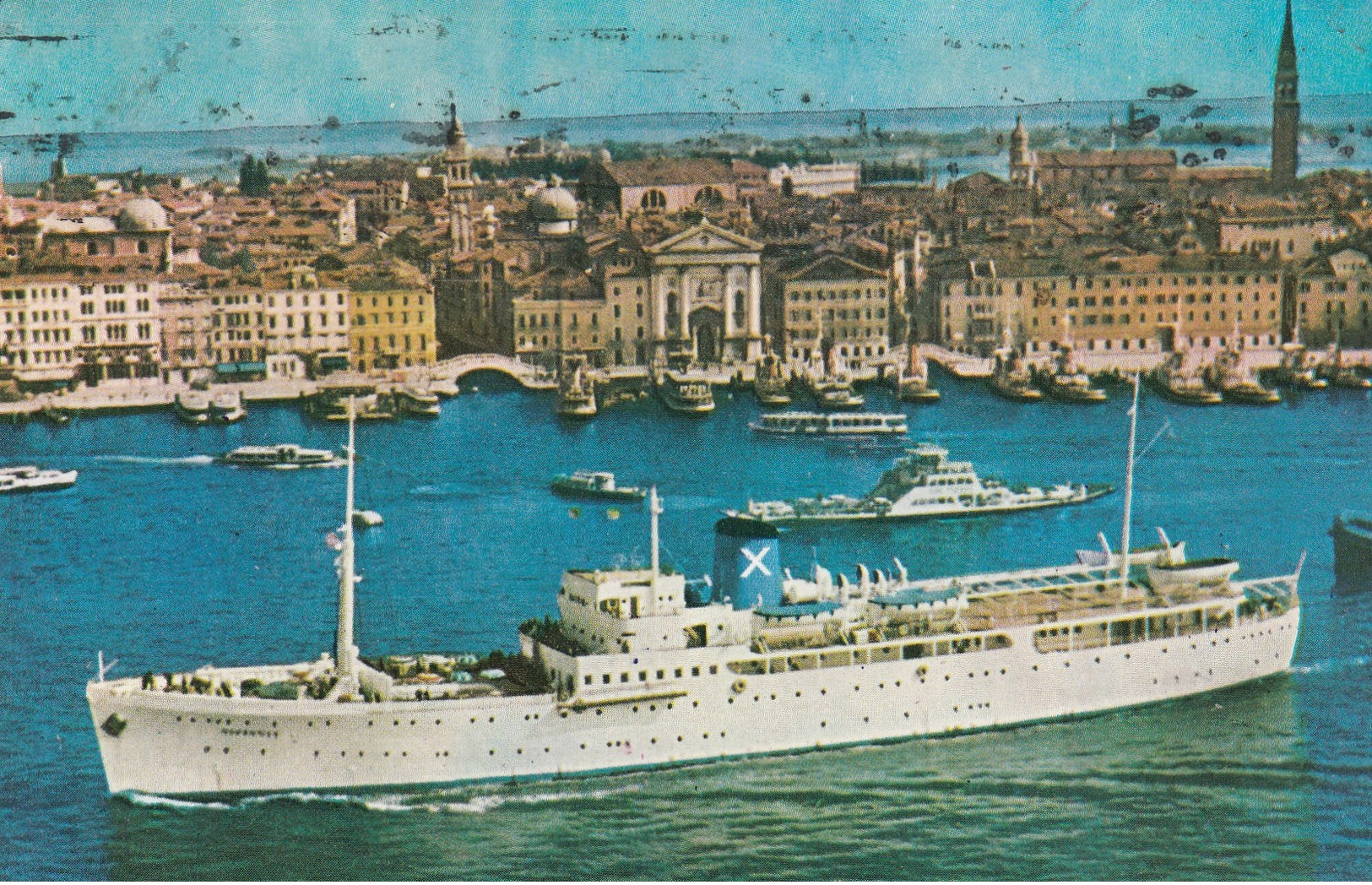 Chandris Cruises , 1960-70s ; S.S. ROMANTICA - Paquebots