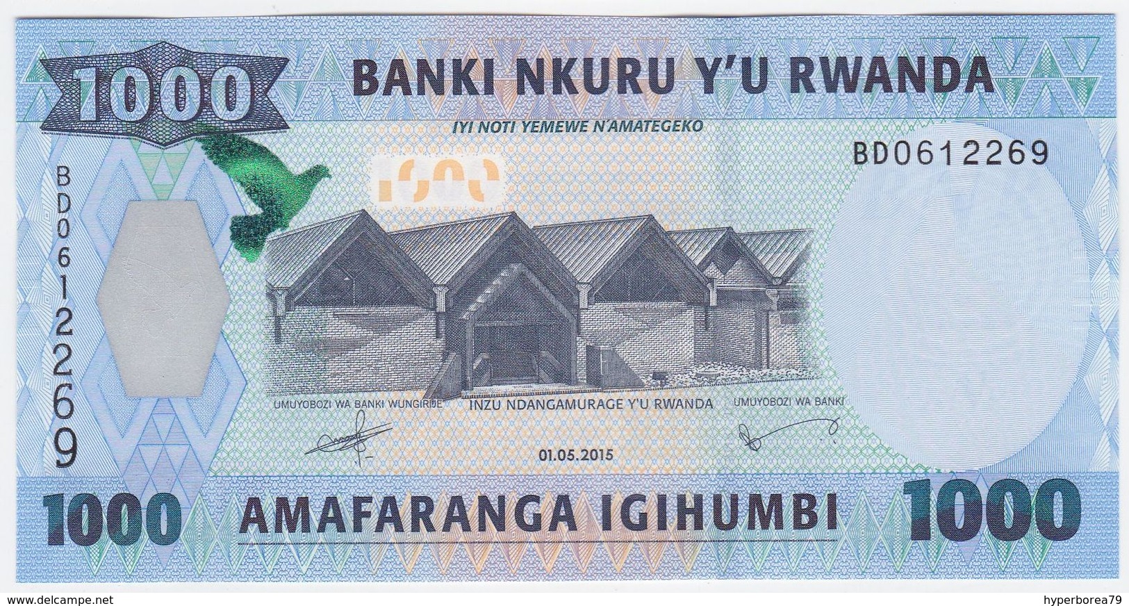 Rwanda P 39 - 1000 1.000 Francs 1.5.2015 - UNC - Rwanda