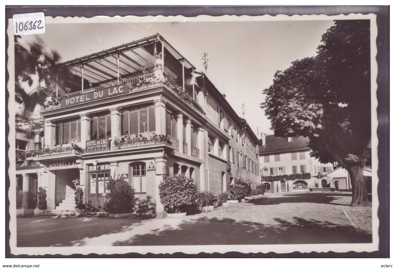 AUVERNIER - HOTEL DU LAC - TB - Auvernier