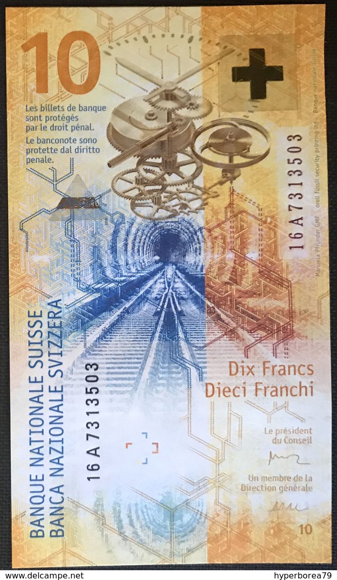 Switzerland NEW - 10 Franken 2016 - UNC - Suisse