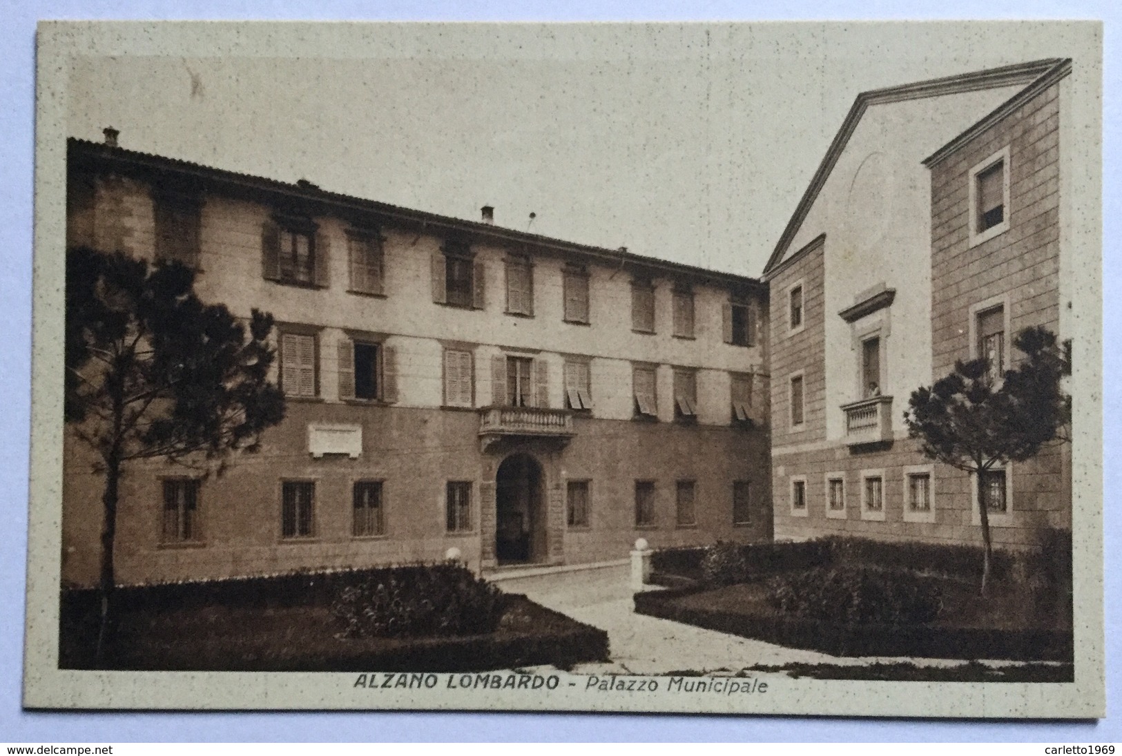 ALZANO LOMBARDO - PALAZZO MUNICIPALE CON ANNULLO FP - Bergamo