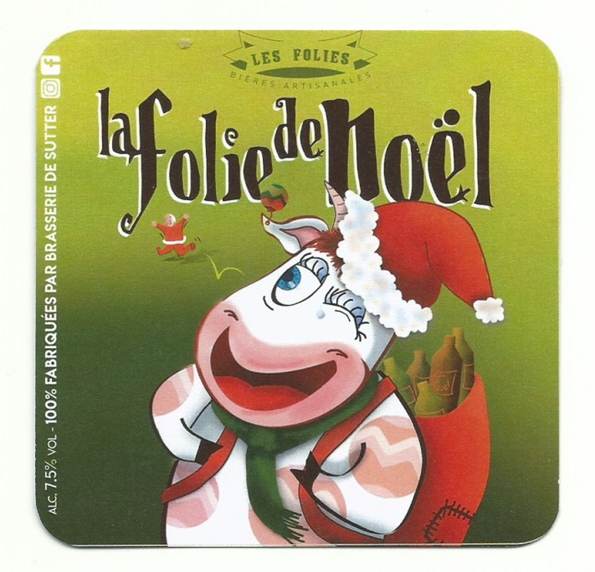 Sous Bock Folies De Noel - Sous-bocks