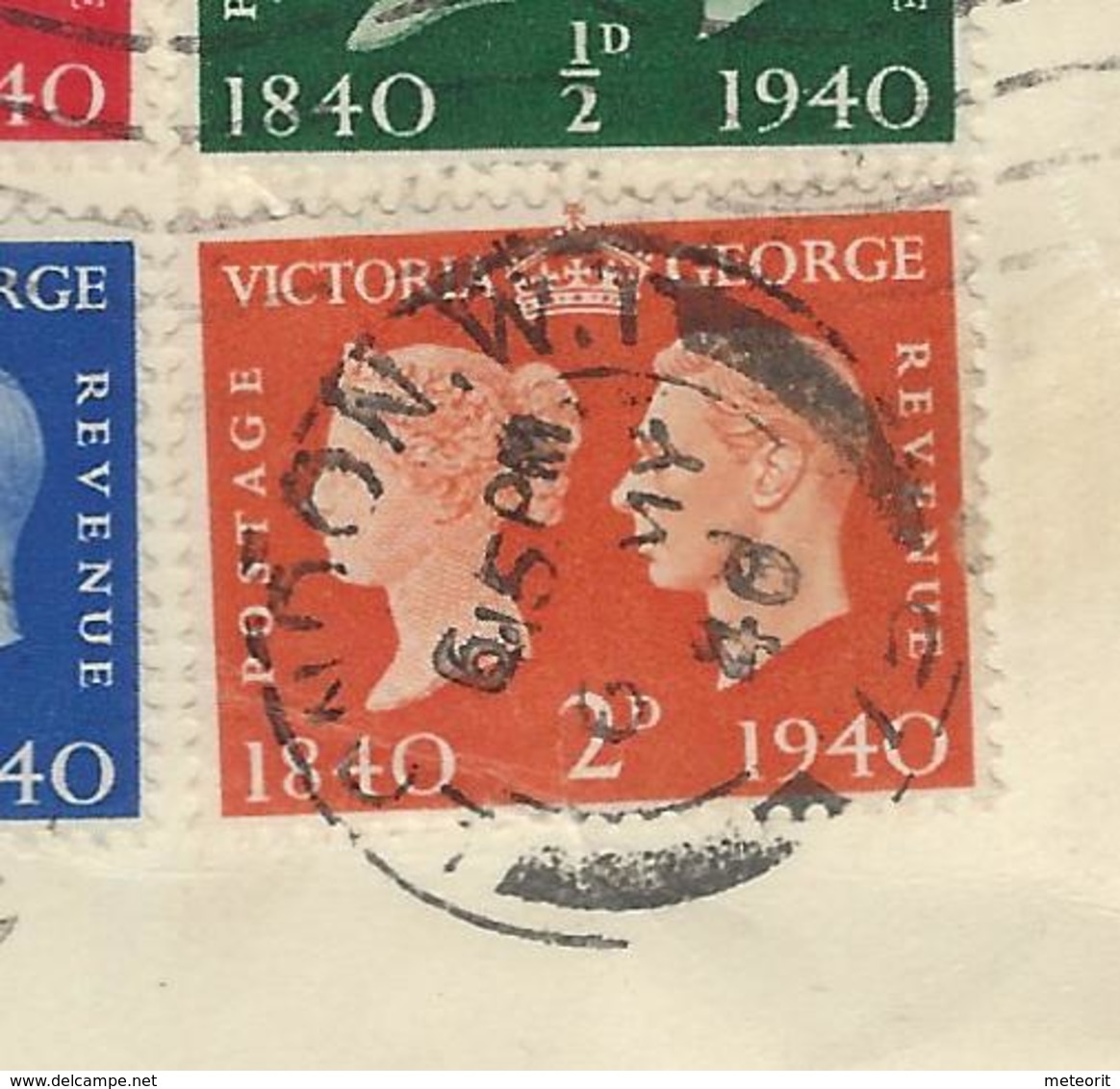 FDC 100 Jahre Briefmarken MiNr. 215 Bis 220 Satz, Gestempelt LONDON W.I. 6/5 PM 6 MY 40 - ....-1951 Pre Elizabeth II