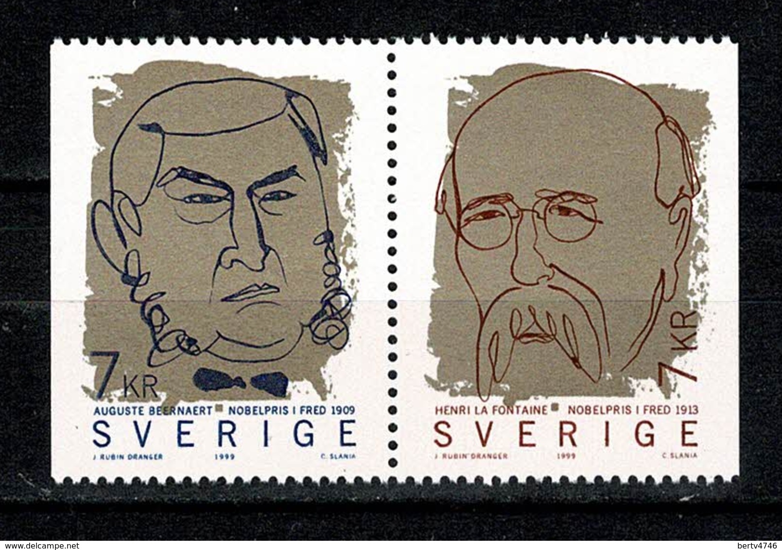 Zweden / Sverige 1999  Y&T  2123/24**, Mi 2141/42**, Fa 2158/59** MNH - Neufs