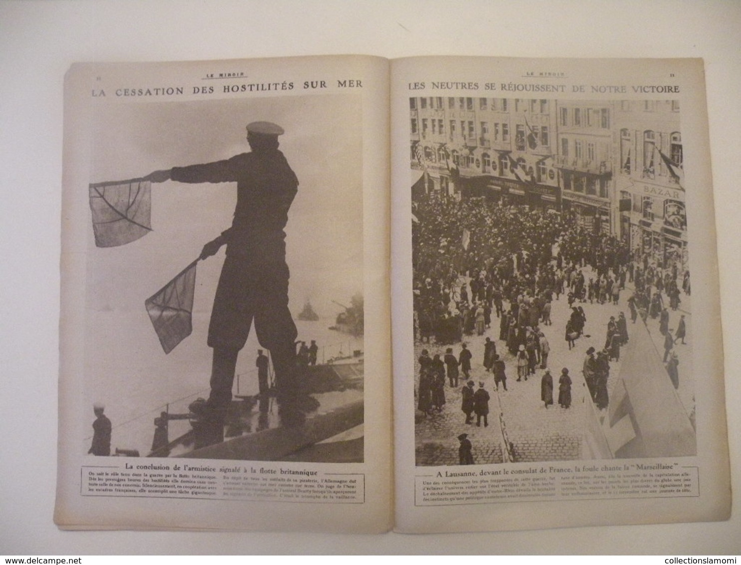 Le Miroir,la Guerre 1914-1918 - Journal n°262 - 1.12.1918 - Délivrance de l'Alsace Lorraine,Mulhouse,Metz,Damas