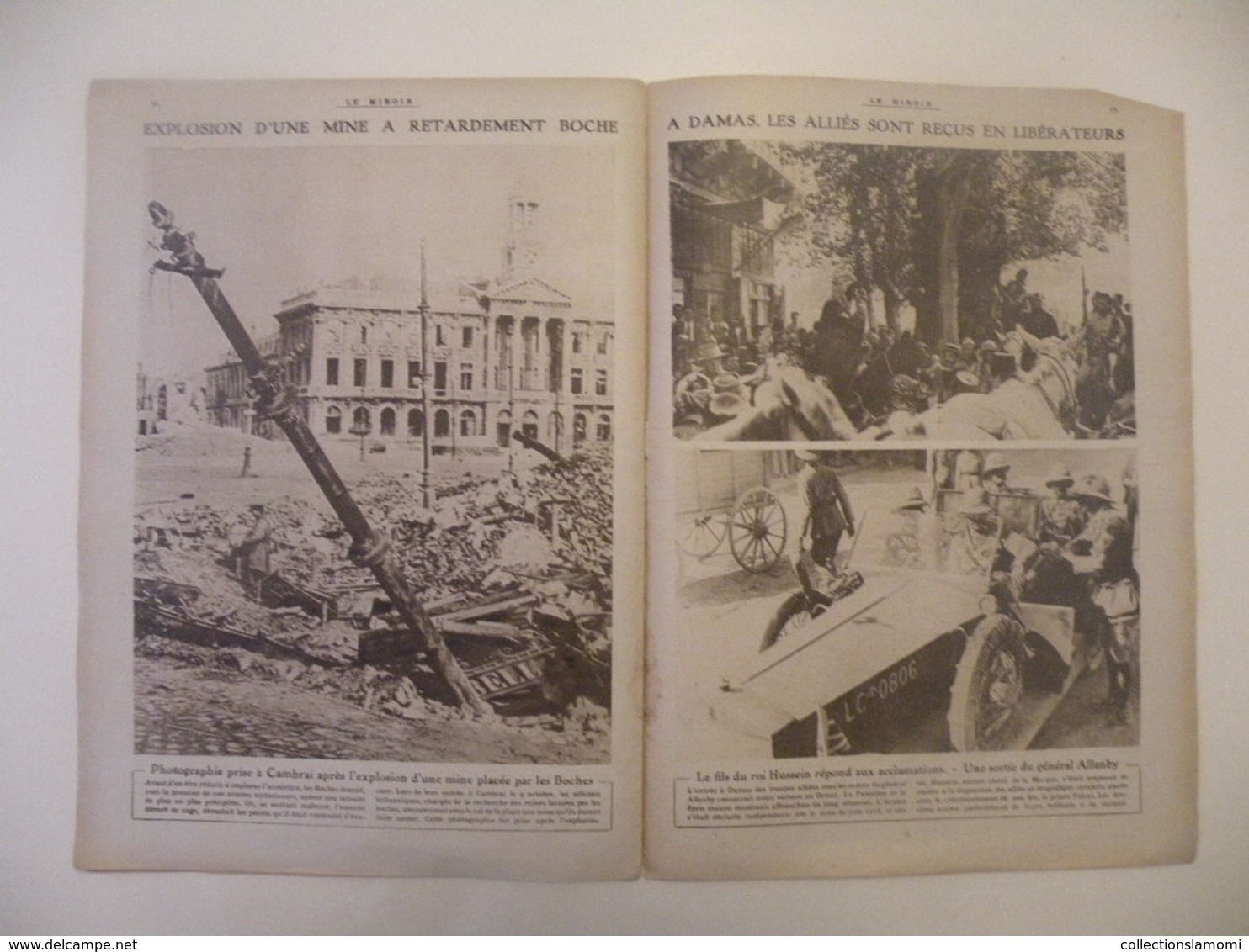 Le Miroir,la Guerre 1914-1918 - Journal n°262 - 1.12.1918 - Délivrance de l'Alsace Lorraine,Mulhouse,Metz,Damas