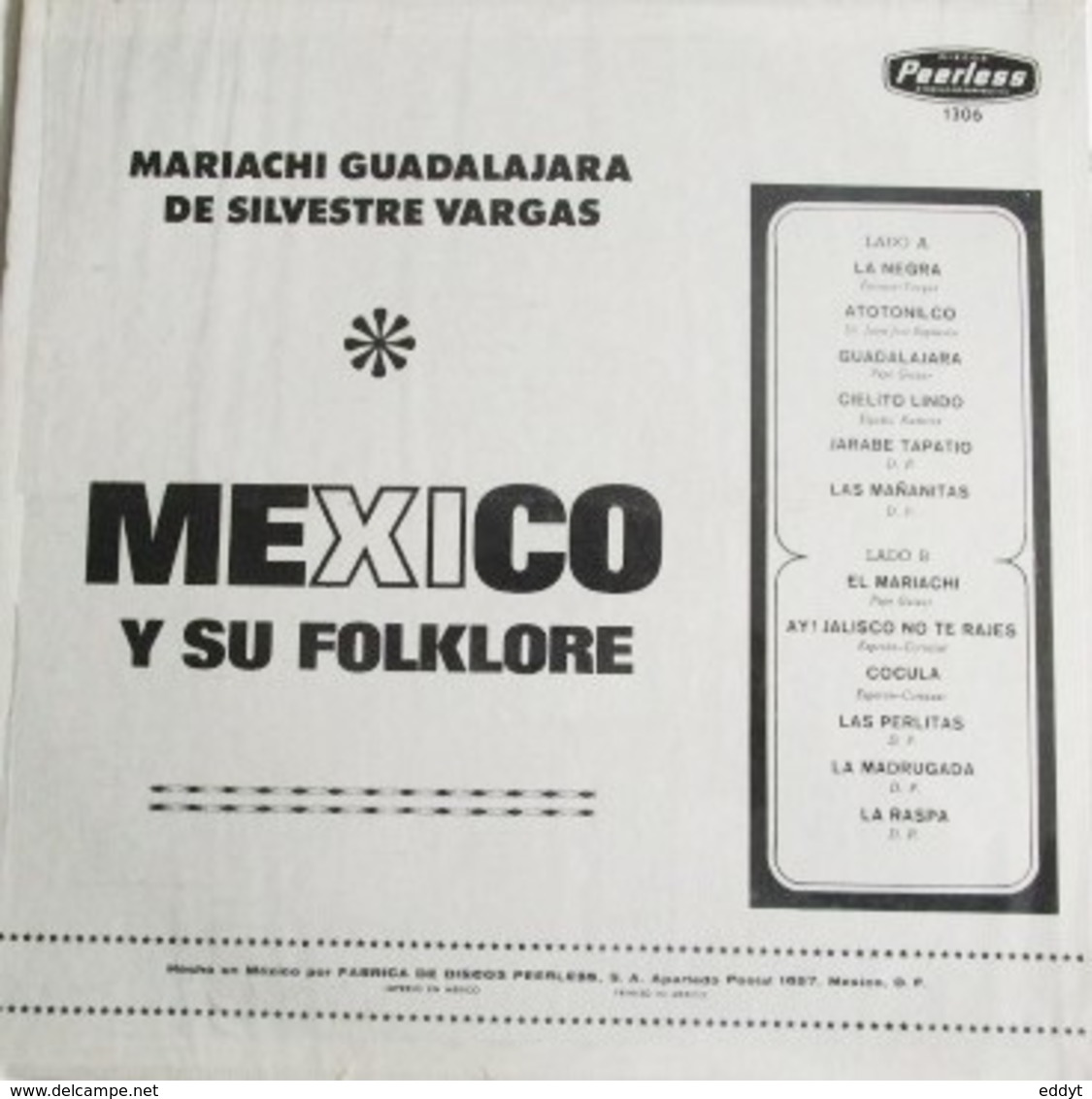 Disque Vinyle 33 T MARIACHI MEXICO TBE *A UNITÉ : 9 € Envoi COMPRIS* " ainsi que les disques ANNONCE