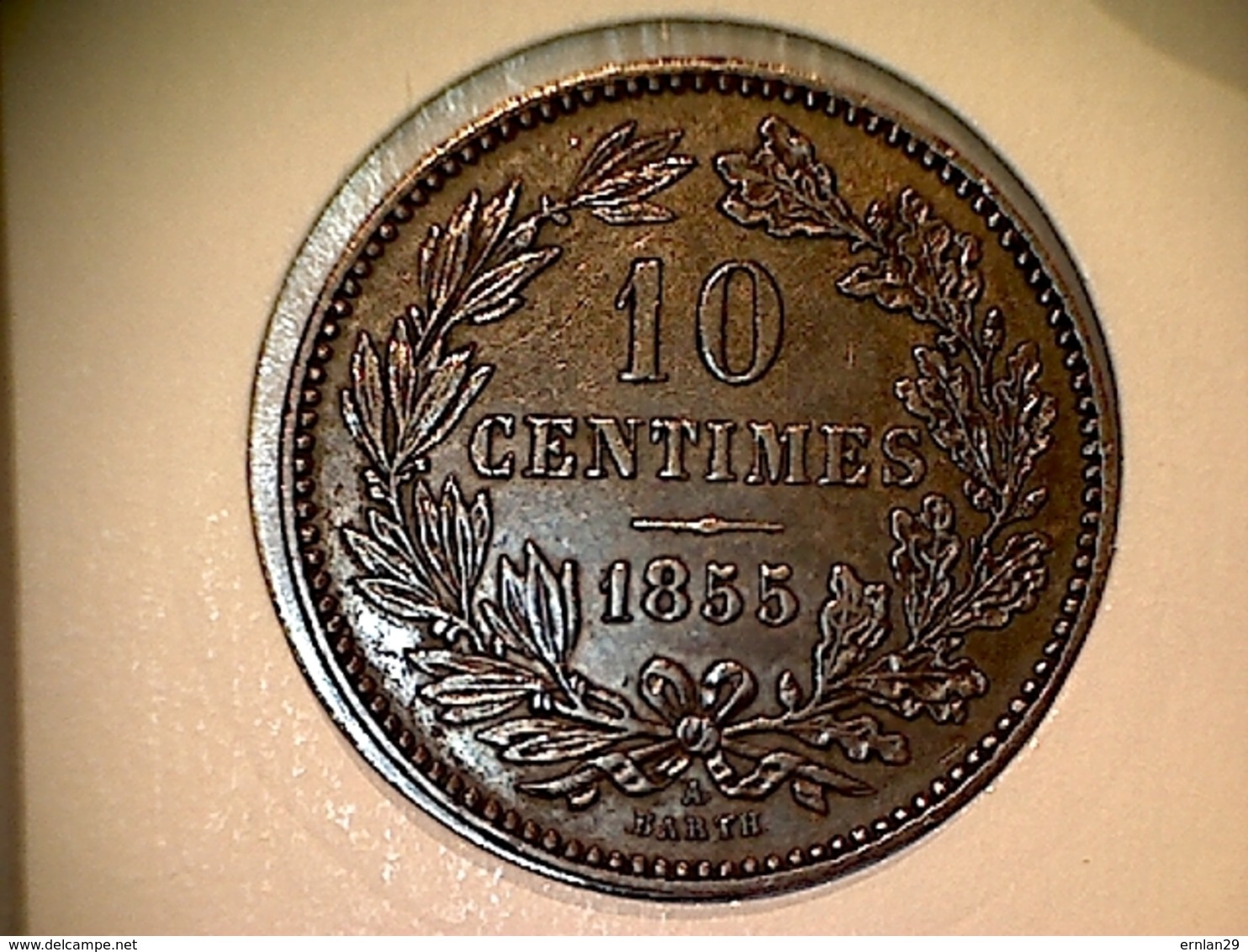 Luxembourg 10 Centimes 1855 A - Luxembourg