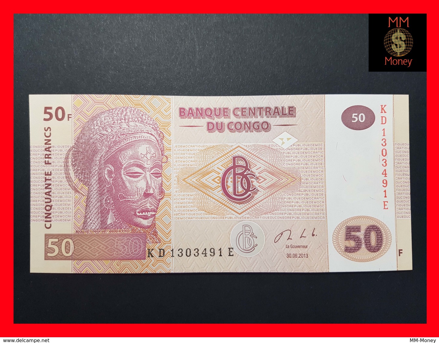 CONGO DEMOCRATIC REPUBLIC D R 50 Francs 30.6.2013 P. 97 A  UNC - République Démocratique Du Congo & Zaïre