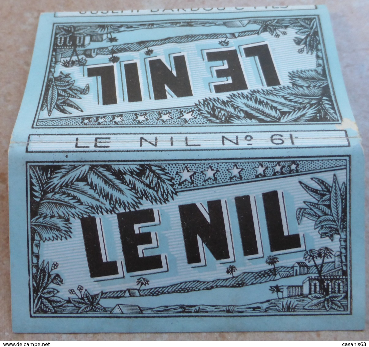 Carnet De Papier à Cigarettes "  LE NIL  "  N° 61 - Joseph Bardou & Fils (  Job  ) - Empty Cigarettes Boxes